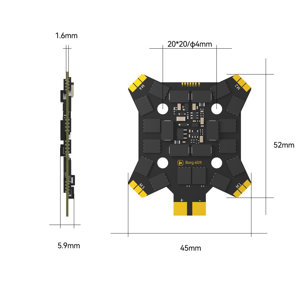 Controlador de vuelo iFlight B - Drone Racing Frame reseña y precio